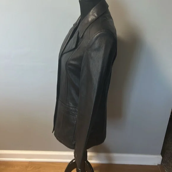 Wilson’s Leather Blazer Style Jacket - Picture 3 of 5